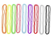 Neon Bead Costume Pearl Necklaces 1980's Fancy Dress Halloween Tutu Set ZMOT8 Costume Necklace price
