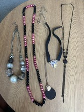 5 Fashion Costume Necklaces Bundle – Statement, Beaded, Pendant & Long Chain Costume Necklace price
