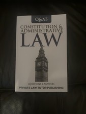 Private Law Tutor Publishing Constitutional & Administrative Law (Paperback) Q&A Public Administration Law price