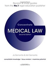 Medical Law Concentrate: Law Revision and Study Guide-Jo Samanta Medical Law price