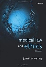 Medical Law and Ethics, Herring, Jonathan, Used; Very Good Book Medical Law price
