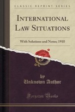 International Law Situations With Solutions and No International Law price