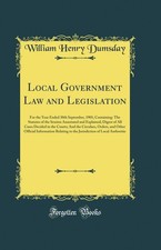 Local Government Law and Legislation: For the Year Ended 30th September, 1901; Local Government Law price