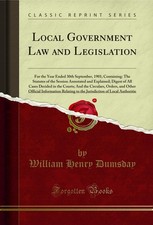 Local Government Law and Legislation: For the Year Ended 30th September, 1901; Local Government Law price
