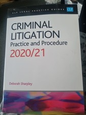 Criminal Litigation: Practice and Procedure 2020/21 Criminal Procedure Law price