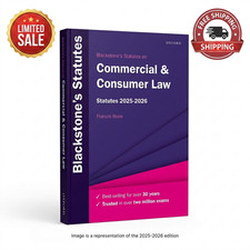 Blackstone’s Statutes on Commercial & Consumer Law 2025-2026 - Francis Rose Consumer Law price