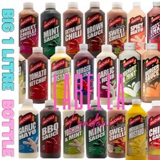 Crucials Sauce 1L Extra Hot Chilli Sauce Garlic Mayo Yogurt Mint Mustard tomato Sauce price