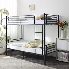 Metal 3Ft Bunk Bed Frame Twin Sleeper Flats Bed with Ladder Heavy Round Tube Bunk Bed price