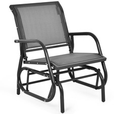 Garden Glider Chair Metal Frame Armchair Swing Rocking Chair Outdoor Indoor Garden Armchair price