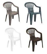 Plastic Garden Chairs Low Back Armchair Outdoor Camping Furniture Stack Patio Garden Armchair price