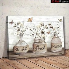 Canvas Bathroom Wall Art Pictures Flower Canvas Picture Home Artwork Decor Canvas Painting price