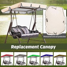 2/3 Seater Garden Park Sizes Replacement Canopy For Swing Seat Hammock Cover UK Garden Swing price