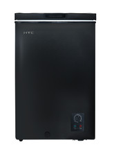 HYE Chest Freezer 96 Litre Freestanding 55cm - Garage Ready With Basket - Black Freezers price