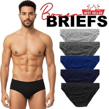 3,6,12 PACK MENS BRIEFS CLASSIC SLIPS PANTS HIPSTER AULTS COTTON UNDERWEAR S-2XL Men's Briefs price
