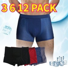 12 PACK Bamboo Men's Underwear Boxer Shorts Set Breathable Underpants Men Briefs Men's Briefs price
