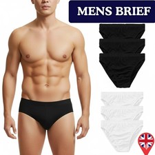 12 PACK AND 3 6 9 MENS BRIEFS SLIPS CLASSIC UNDERWEAR PANTS HIPSTER COTTON S-2XL Men's Briefs price