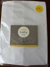 Baby Cot Bed Fitted Sheets 120x60cm 100% Cotton, Pack of 2 Baby Bed price