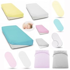 Super Soft Sheet 100% Cotton Jersey Stretchy Fit Moses Basket/Cot/Cotbed/Crib Baby Bed price