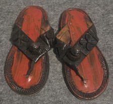 Men's Traditional Ghanaian Slippers Handmade Leather Slippers Gye Nyame Sandals Men's Slippers and Sandals price