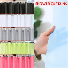 Bathroom Shower Curtains Plain Waterproof Vinyl Plastic Mould Proof + Free Hooks Shower / Bathroom Curtain price