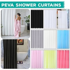 Plain Shower Curtain Mould & Mildew Resistant 180x180cm PEVA Waterproof Curtains Shower / Bathroom Curtain price