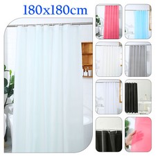 Plain Peva Shower Bathroom Curtain with Ring Hooks 180 X 180cm Waterproof  Shower / Bathroom Curtain price
