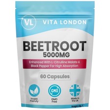 Beetroot Capsules 5000mg - With L-Citrulline Malate - Nitric Oxide Supplement Strength and Performance Products price