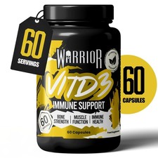 Warrior Vitamin D Tabs 4000IU - High Strength Tablets - Immune Support, Bones Strength and Performance Products price