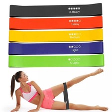 Resistance Bands Exercise Sports Loop Fitness Home Gym Yoga Latex Set Or Singles Resistance Band price