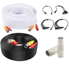BNC DC CCTV Security Video Camera DVR Data Power Extension Cable 5m 10m 20m 30m> Security Camera Accessories price