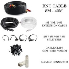 BNC DC CCTV Security Video Camera DVR Data Power Extension Cable 5m 10m 20m 30m> Security Camera Accessories price