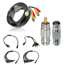 DC Power BNC Lead 5M -40M CCTV Security Camera DVR Video Camera Extension Cable Security Camera Accessories price