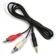 3.5mm Jack Aux to 2 RCA Audio AUX Twin Phono Headphone Mini Stereo Audio Lead Headphone Accessory price