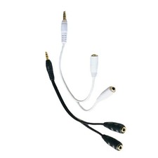 3.5mm Stereo Jack Splitter Audio Cable Share 1 Device to 2 Headphones 20cm GOLD Headphone Accessory price