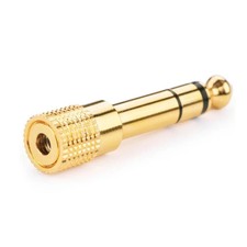 3.5mm Jack to 6.35mm Stereo Headphone Adapter Connector Converter 6.3mm GOLD 1/4 Headphone Accessory price