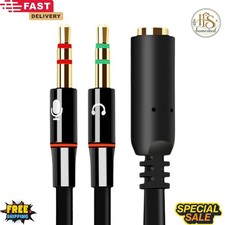 Headphone Y Splitter For Computer 3.5mm Female to 3.5mm Male Headset PC Laptop Headphone Accessory price