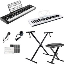 61 Keys Electronic Keyboard Digital Music Piano Instrument, Microphone & Stand Keyboard Instruments price