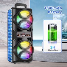 3000W Portable powerful Bluetooth Speaker System with Dual 16.51cm Subwoofers, Powered Speaker price