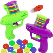 Flying Foam Disc Launcher Shooter Toy Handheld Indoor Outdoor Kids Game Outdoor & Garden Toys price