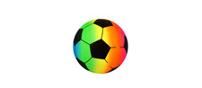 Rainbow Football Ball Kids Outdoor Toy Garden Game Pocket Money Toy(R38 723) Outdoor & Garden Toys price