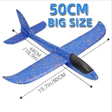 Large Strong Foam Glider Plane Kids 48cm Thrown Outdoor Garden Toy. Outdoor & Garden Toys price