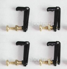 Violin String Fine Tuner Adjusters. 4/4 or 3/4 Size Black / Gold Metal Tune String Instruments price