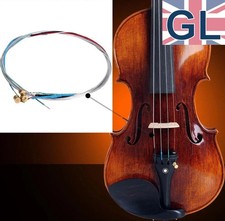 Violin Strings (x4) Full Set - Steel Core Replacement Size 3/4 & 4/4 (G-D-A-E) String Instruments price