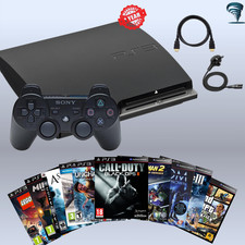 Sony Playstation 3 Slim Console 1 Controller 320GB PS3 Cables 10 Games HDMI PlayStation Game Console price