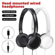 HD Sound Wired Headphones Bass HiFi Sound Music Stereo Earphone Over Ear Headset Over-Ear Headphones price