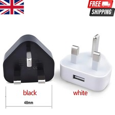 UK 3 Pin Dual USB Plug Adapter Mains Wall Charger 1/2/3-Port For Phones Tablet Tablet Charger price