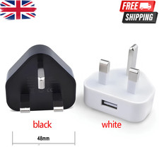 UK 3 Pin Dual USB Plug Adapter Mains Wall Charger 1/2/3-Port For Phones Tablet Tablet Charger price
