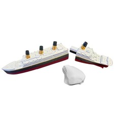 Titanic Bath Toy Breaks Apart Pool Toy Floating Ship Model with Iceberg Toy Ship price