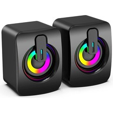 Surround Sound System LED Speakers Gaming Bass USB Wired for Desktop Computer Gaming Speaker price