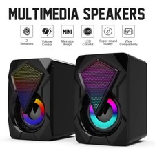 Surround Sound System LED PC Speakers Gaming Bass USB Wired for Desktop Computer Gaming Speaker price